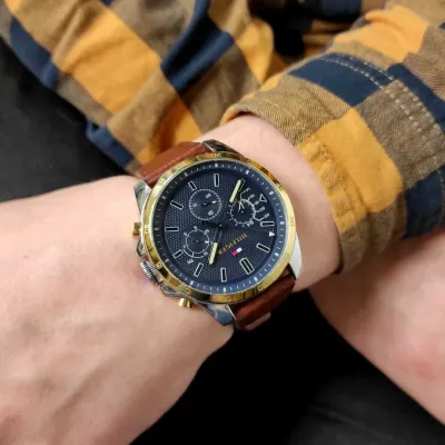 Tommy Hilfiger Decker Quartz Blue Dial Men's Watch